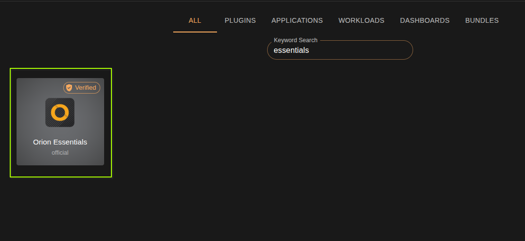 settings menu