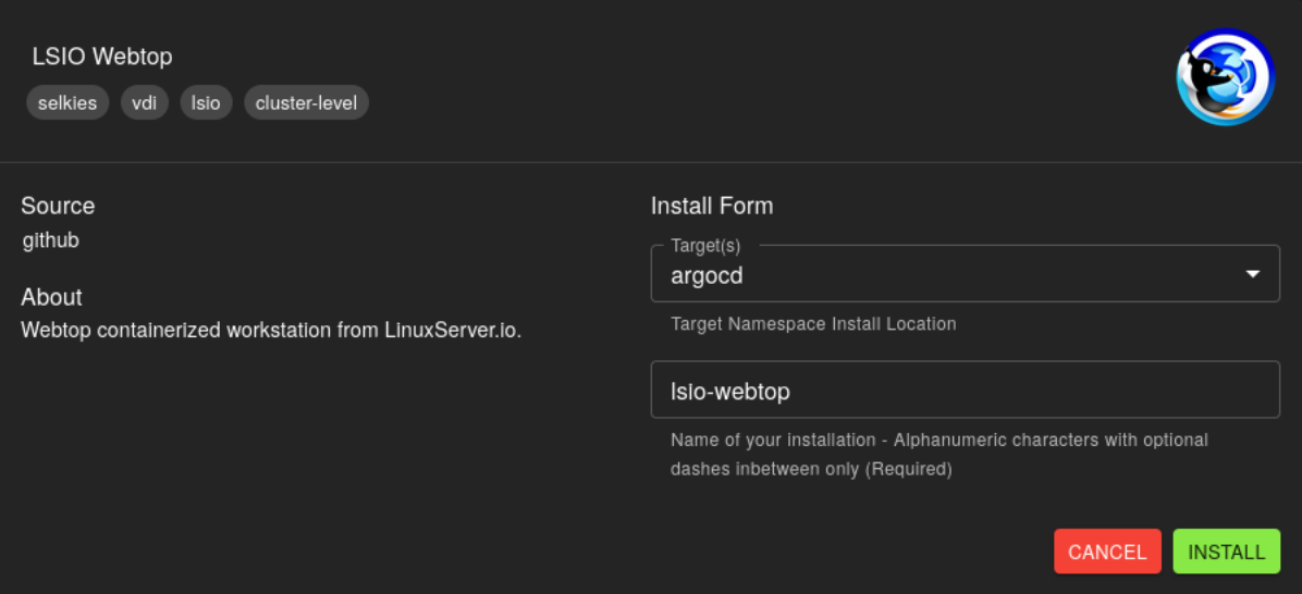 install app
