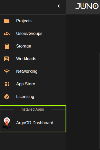 settings menu