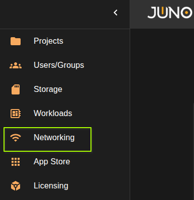settings menu