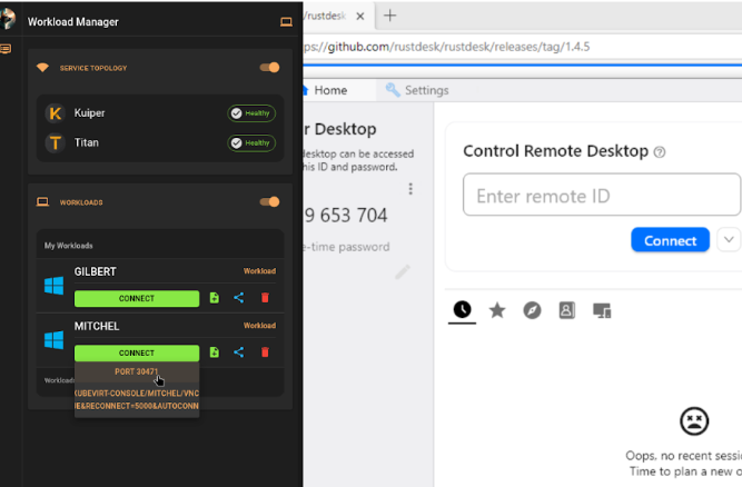 rustdesk connect