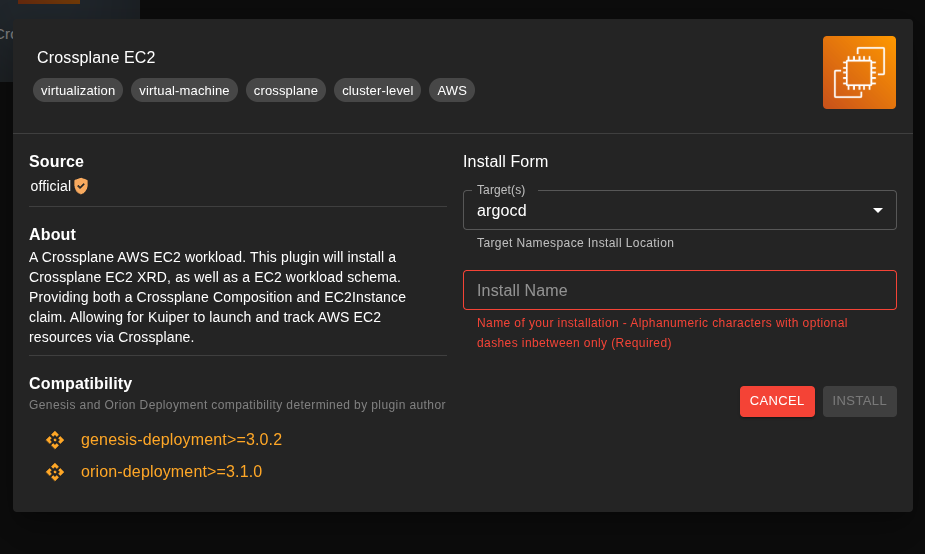 settings menu