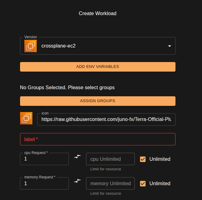 settings menu