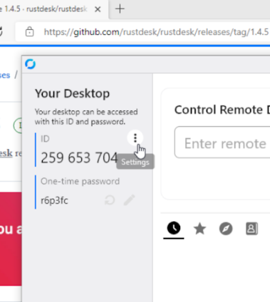 rustdesk settings