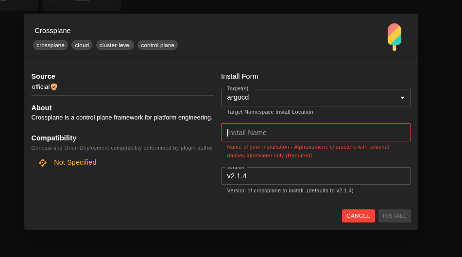 settings menu