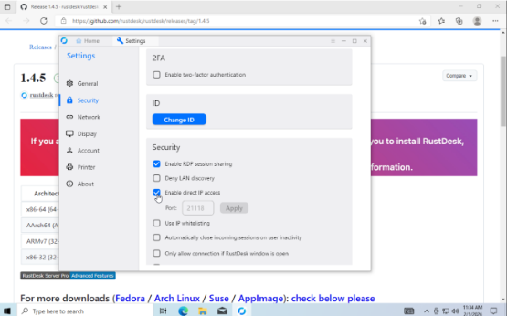 rustdesk ip